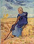 Vincent van Gogh The shepherdess painting